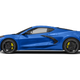 Chevrolet Corvette / 2dr Stingray Cpe w/1LT 2022. Profile, Facing to the Left